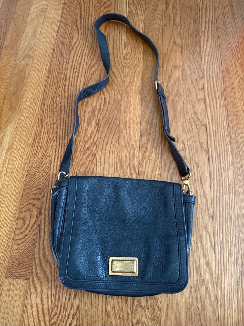 Marc by Marc Jacob’s black leather saddlebag
